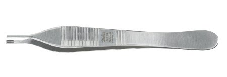 Forceps Tissue Miltex® Adson-Brown 4-3/4 Inch Length OR Grade German Stainless Steel NonSterile NonLocking Thumb Handle Straight 7 X 7 Teeth by Integra York PA, Inc. (Miltex)  ID 6-124